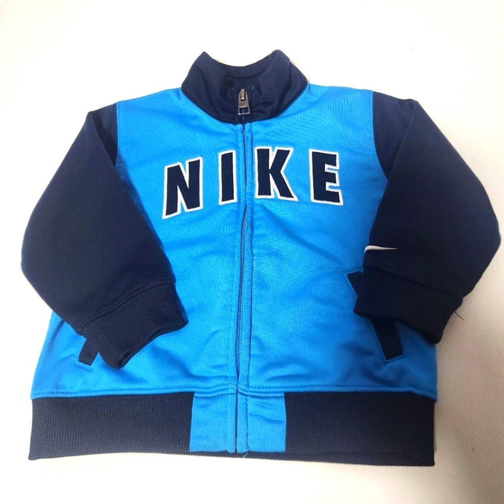 Nike Black and Blue Zip-Up Jacket